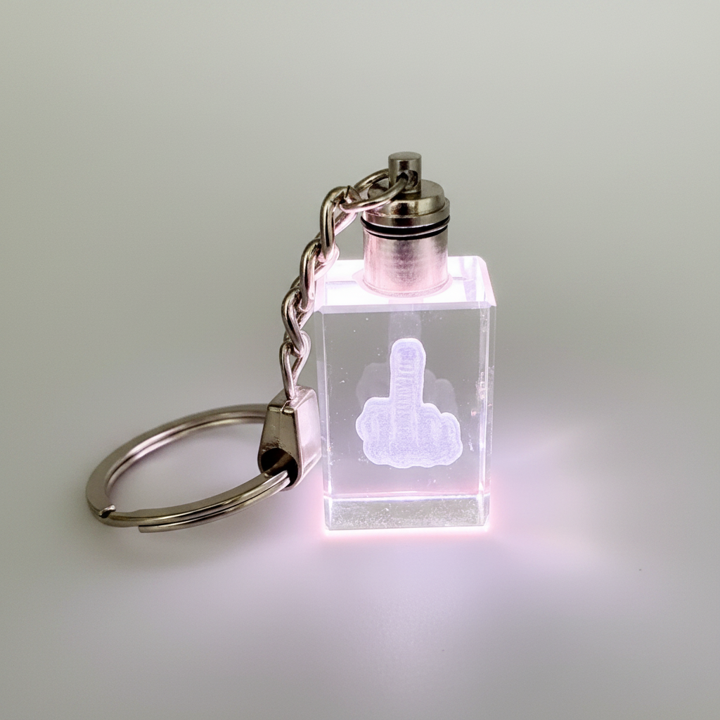 Crystal LED Keychain