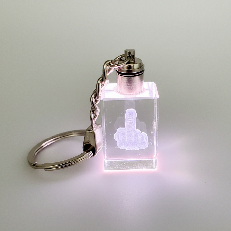 Crystal LED Keychain