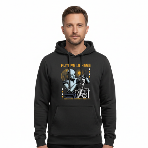 Produktbild av kille i 40-årsåldern i svart hoodie